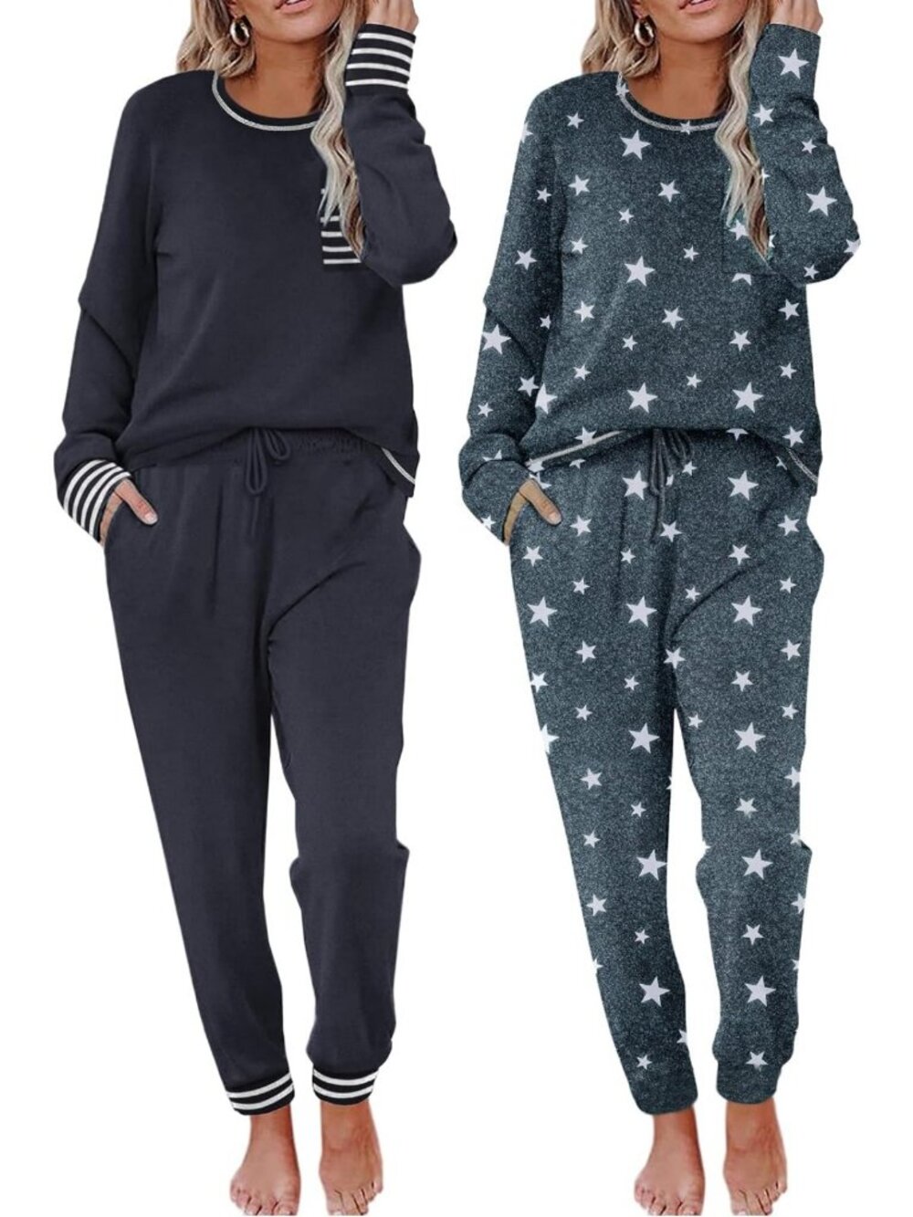 Cozy 2-Pack Women's Long Sleeve Pajama Sets | Soft Lounge & Sleepwear